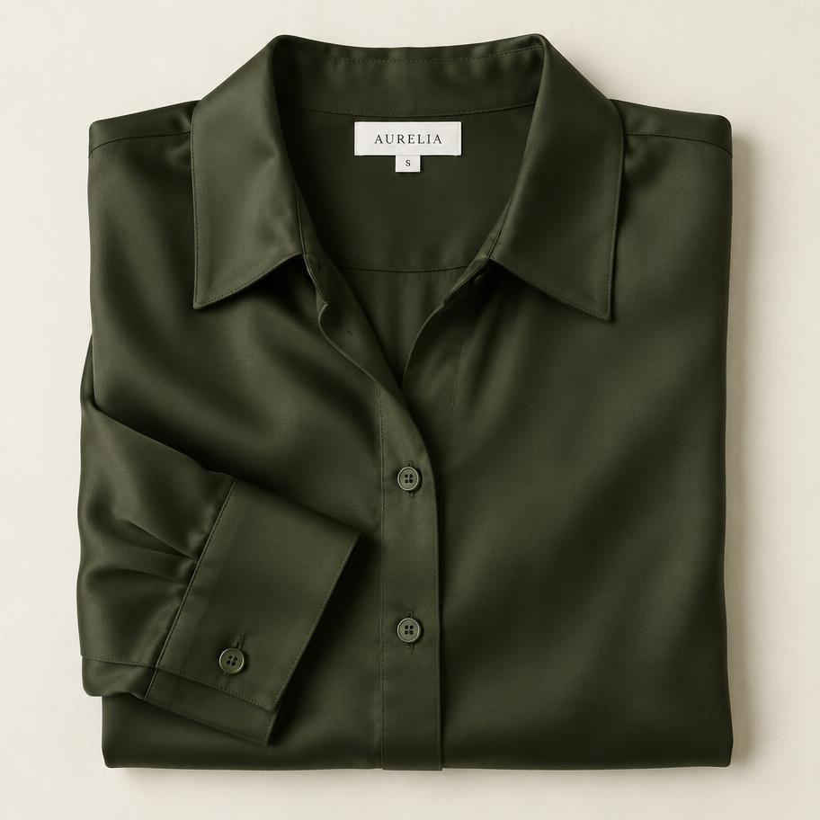 Dark olive blouse